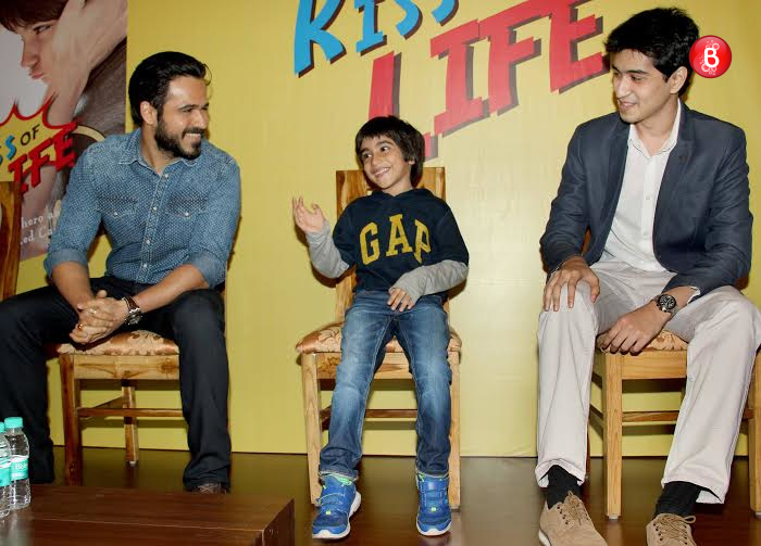 Emraan Hashmi, Ayaan Hashmi at book launch of 'The Kiss of Life'