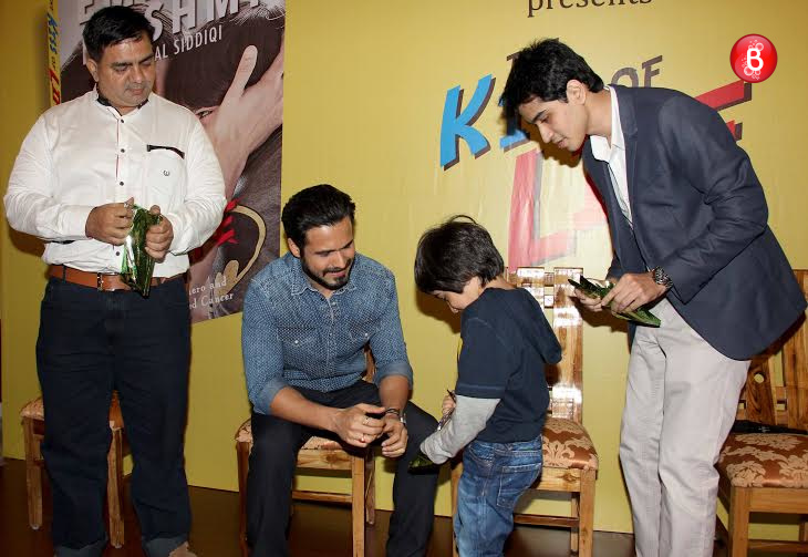 Emraan Hashmi, Ayaan Hashmi at book launch of 'The Kiss of Life'