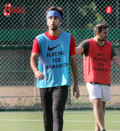 Ranbir Kapoor, Arjun Kapoor and other celebs playing football