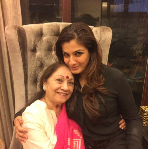 Raveena Tandon mother