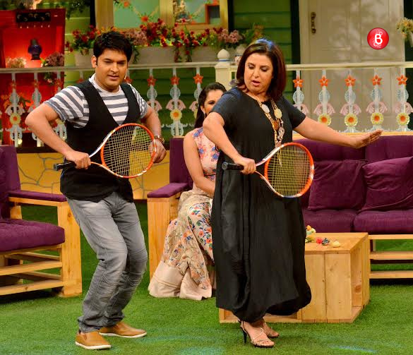 Farah Khan, Sania Mirza on the sets of ‘The Kapil Sharma Show’
