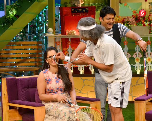 Farah Khan, Sania Mirza on the sets of ‘The Kapil Sharma Show’