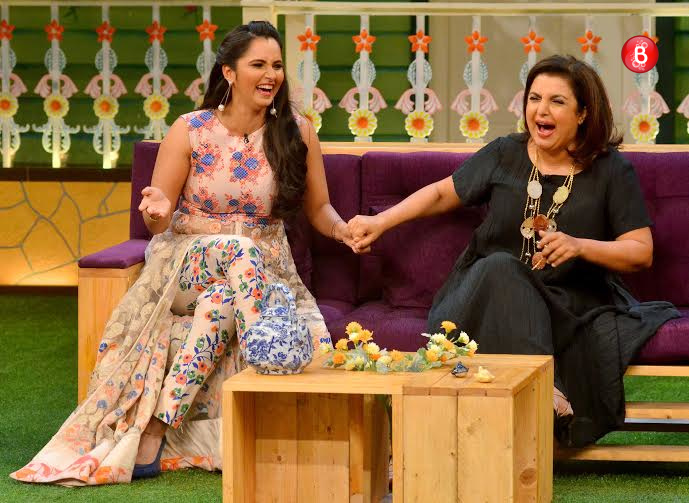 Farah Khan, Sania Mirza on the sets of ‘The Kapil Sharma Show’