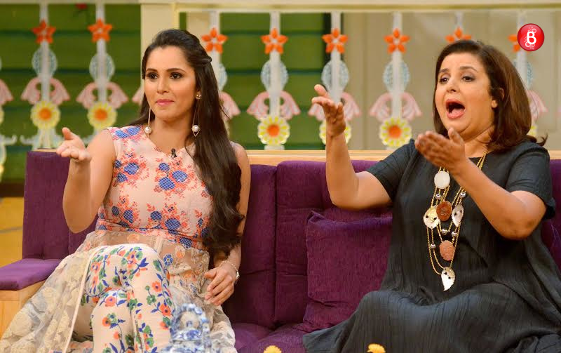 Farah Khan, Sania Mirza on the sets of ‘The Kapil Sharma Show’