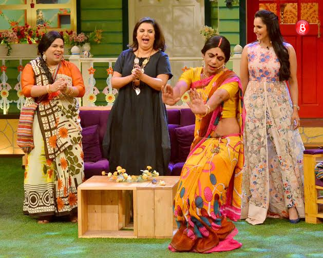 Farah Khan, Sania Mirza on the sets of ‘The Kapil Sharma Show’