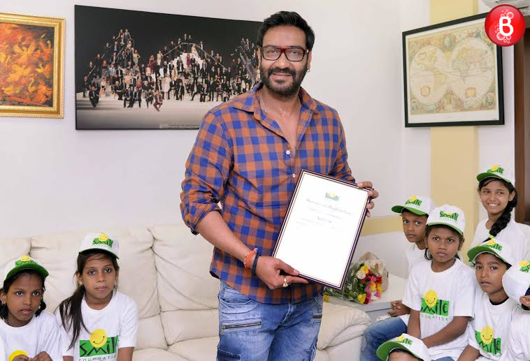 Ajay Devgn celebrates Father's Day with Smile Foundation kids