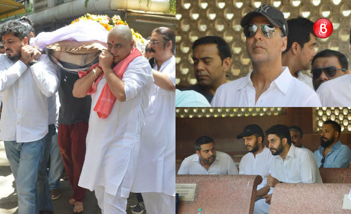 PICS: Akshay Kumar, Abhishek Bachchan and others at Vikas Mohan's funeral