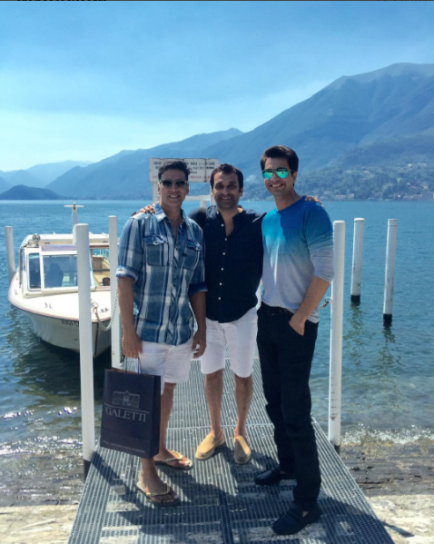 Akshay Kumar and Twinkle Khanna seen holidaying with Asin & Rahul Sharma In Italy