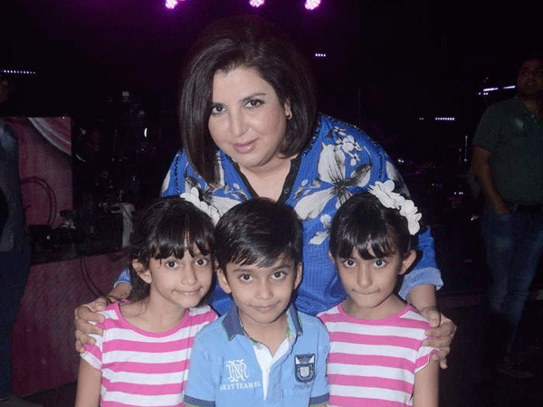 Farah Khan with her kids