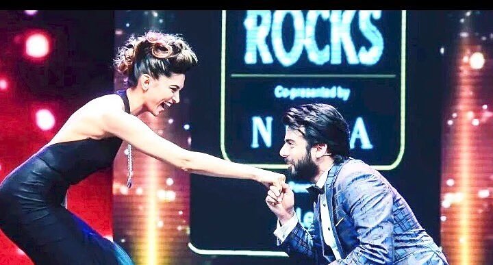 Fawad and Deepika in black