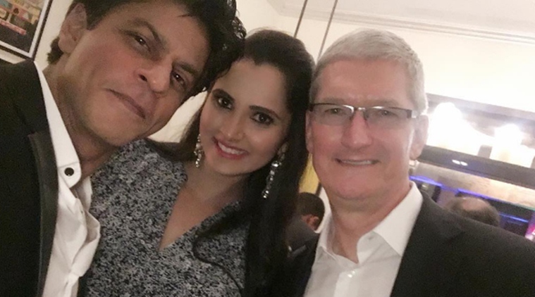 Shah Rukh Khan and Tim Cook