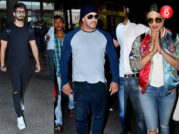 PICS: Salman, Shahid and Priyanka return to Mumbai from Madrid after IIFA 2016