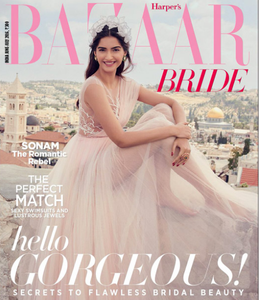 Sonam Kapoor on Harper Mag cover