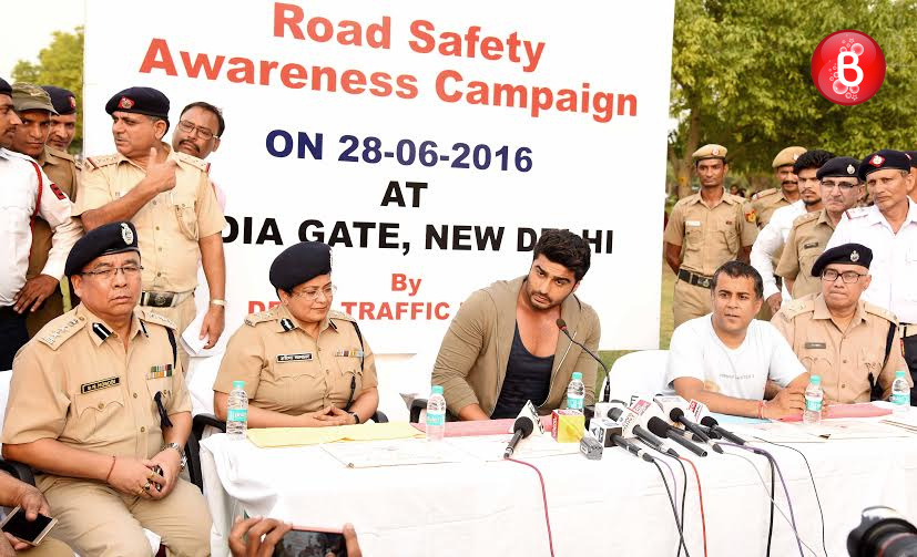 Arjun Kapoor attends the Road Safety Awareness Campaign