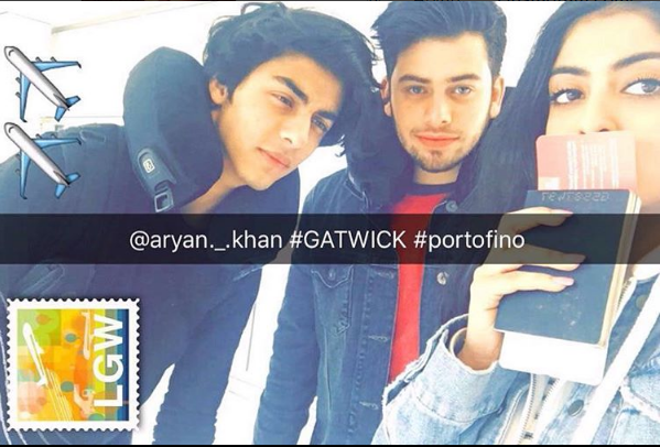 Aryan Khan and Navya Naveli Nanda on a holiday