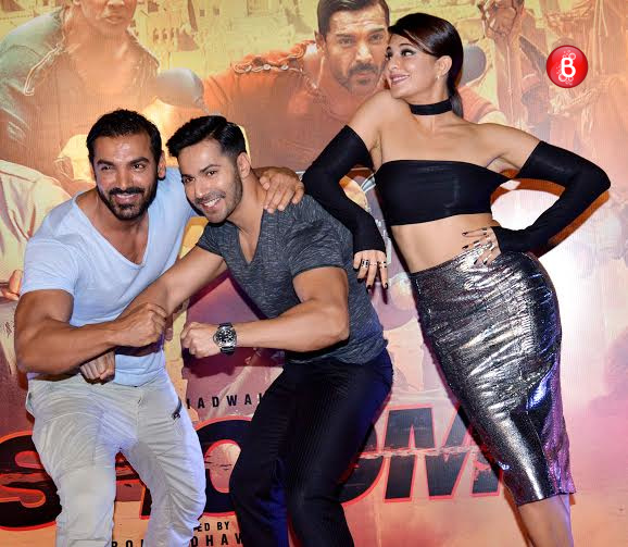 John Abraham, Varun Dhawan launch 'Dishoom' Trailer with team