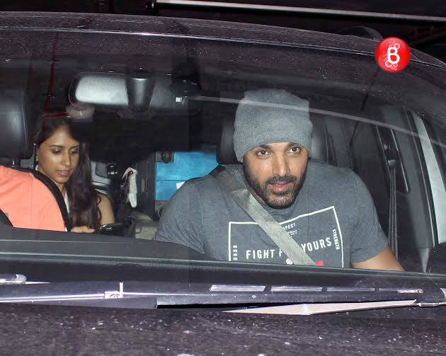 John Abraham snapped at Airport with his wife