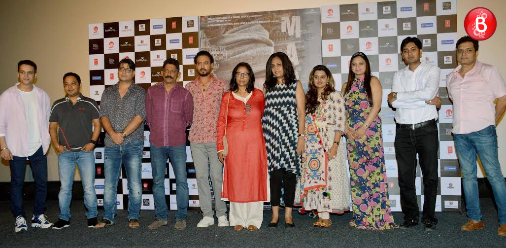 Irrfan Khan and 'Madaari' team at song launch event