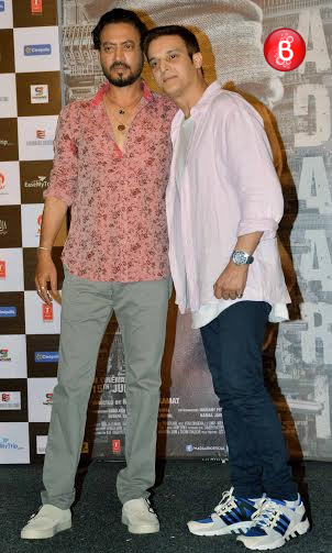 Irrfan Khan and 'Madaari' team at song launch event
