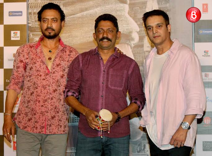 Irrfan Khan and 'Madaari' team at song launch event