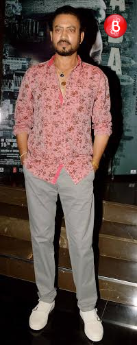 Irrfan Khan and 'Madaari' team at song launch event