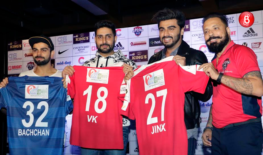 Abhishek Bachchan, Virat Kohli at jersey launch event