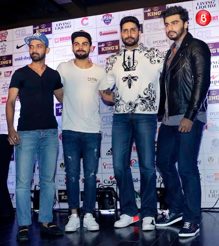Abhishek Bachchan, Virat Kohli at jersey launch event