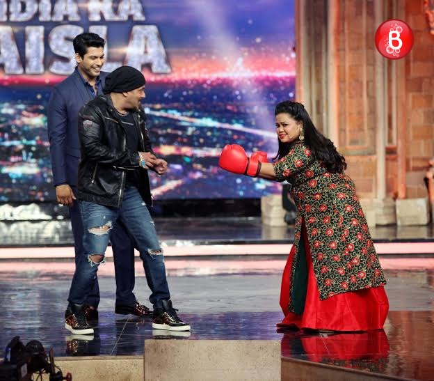 Salman Khan and Anushka Sharma at promotions of 'Sultan'