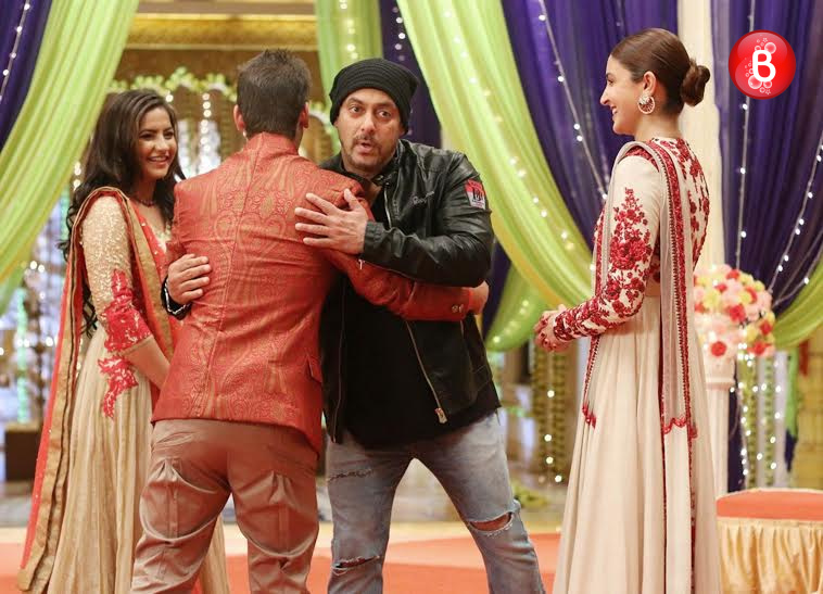 Salman Khan and Anushka Sharma at promotions of 'Sultan'