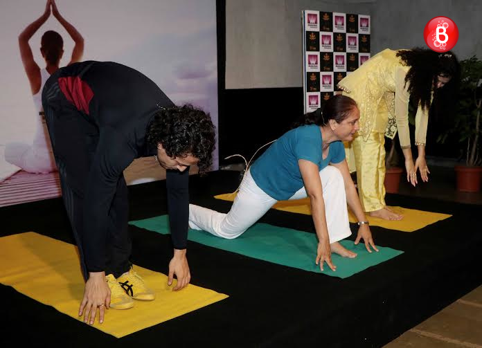Tiger Shroff celebrates International Yoga Day