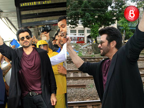 PICS: Anil Kapoor travels by local train