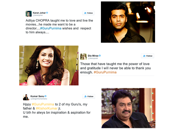 In pictures: Bollywood celebrities thank their Gurus on Guru Purnima