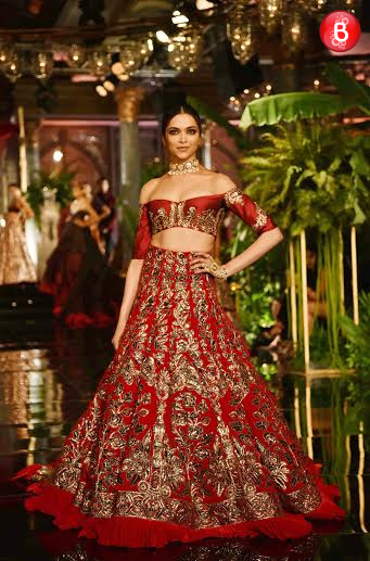 Deepika Padukone poses on ramp