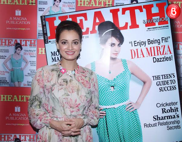 Pics: Dia Mirza unveils July issue of Health & Nutrition Magazine