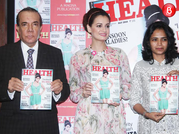 Pics: Dia Mirza unveils July issue of Health & Nutrition Magazine