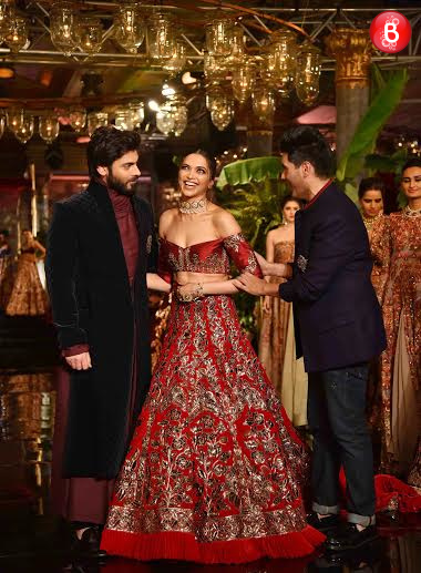 Fawad Khan and Deepika Padukone at ICW with Manish Malhotra