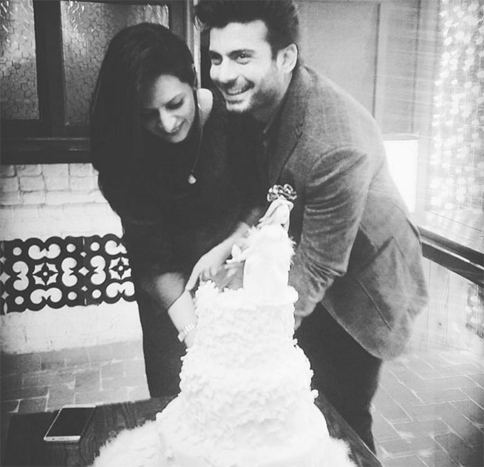 Fawad Khan and wife Sadaf