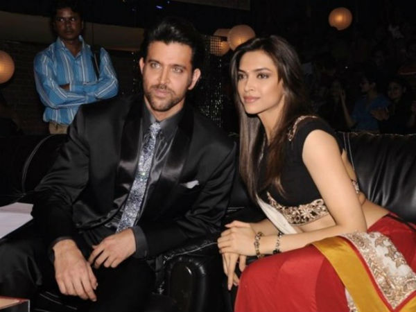 Hrithik Roshan and Deepika Padukone