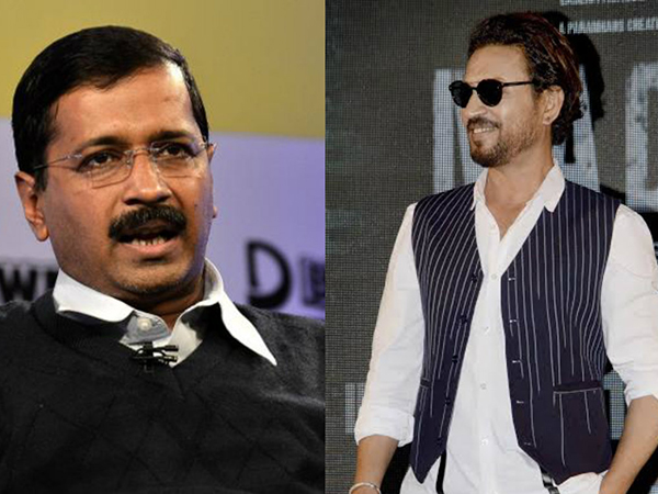 Irrfan Khan meets Arvind Kejriwal