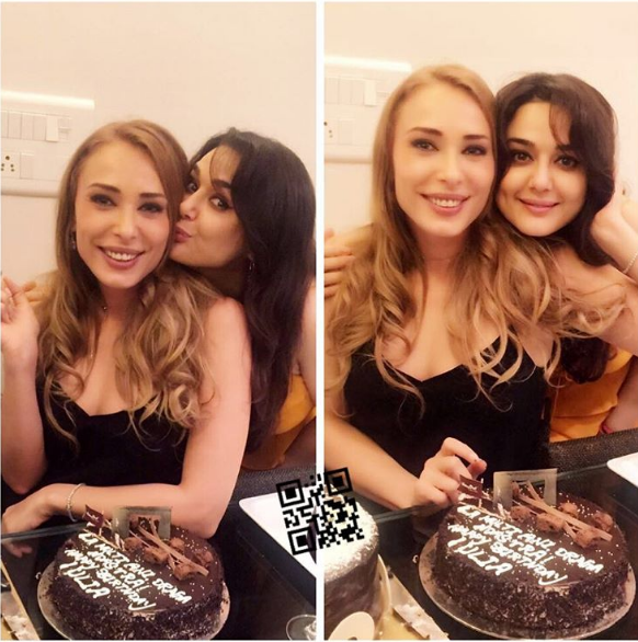 Iulia Vantur and Preity Zinta