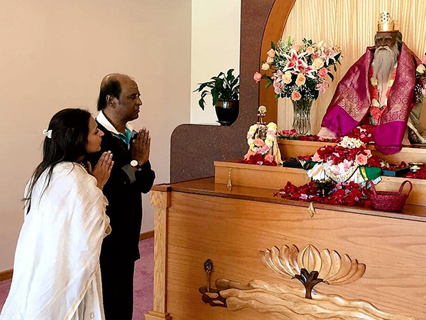 Rajinikanth visits Satchidananda Ashram in Virginia