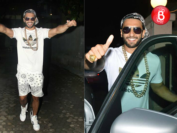 Ranveer Singh snapped outside Sanjay Leela Bhansali's office