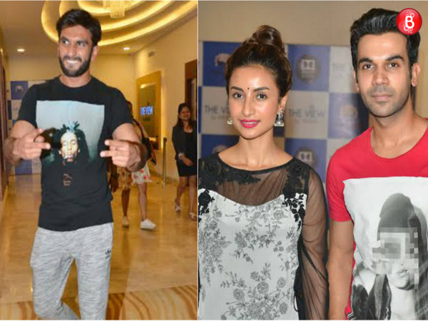 Ranveer Singh, Rajkummar Rao and Patralekha