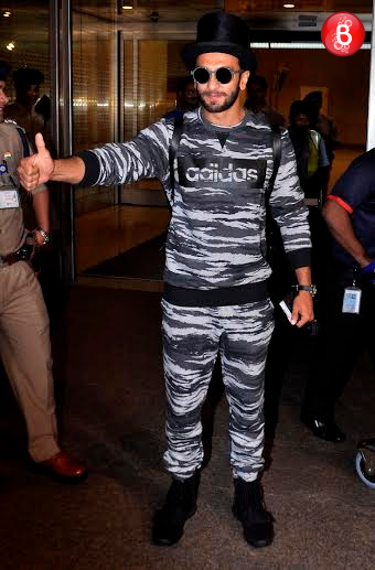 Ranveer Singh at airport
