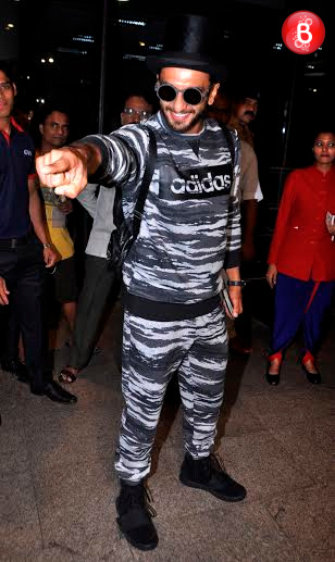 Ranveer Singh at airport