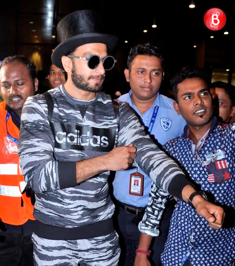 Ranveer Singh at airport