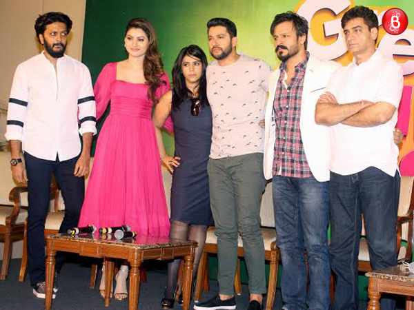 Pics: 'Great Grand Masti' press conference was replete with emotions