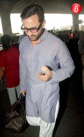 Saif Ali Khan at airport
