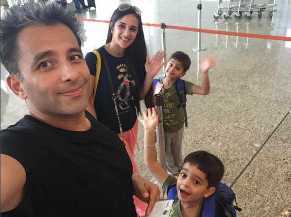 Tara Sharma with family