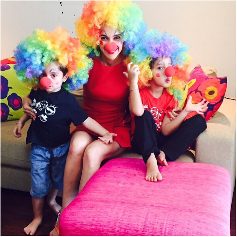 Tara Sharma with family